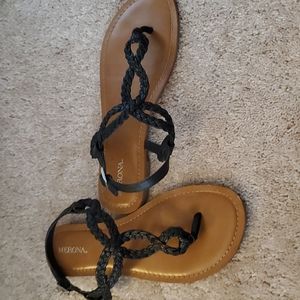 Women's black sandals